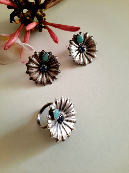 Bianca Blue-Beauty Earrings Set