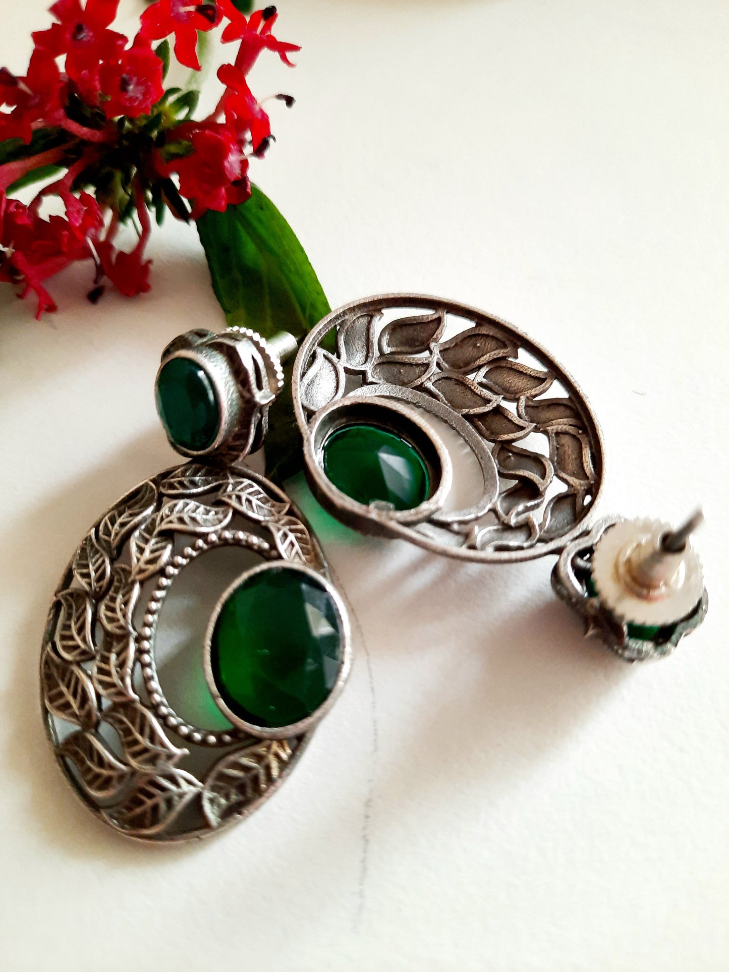 Gamini Green Earrings