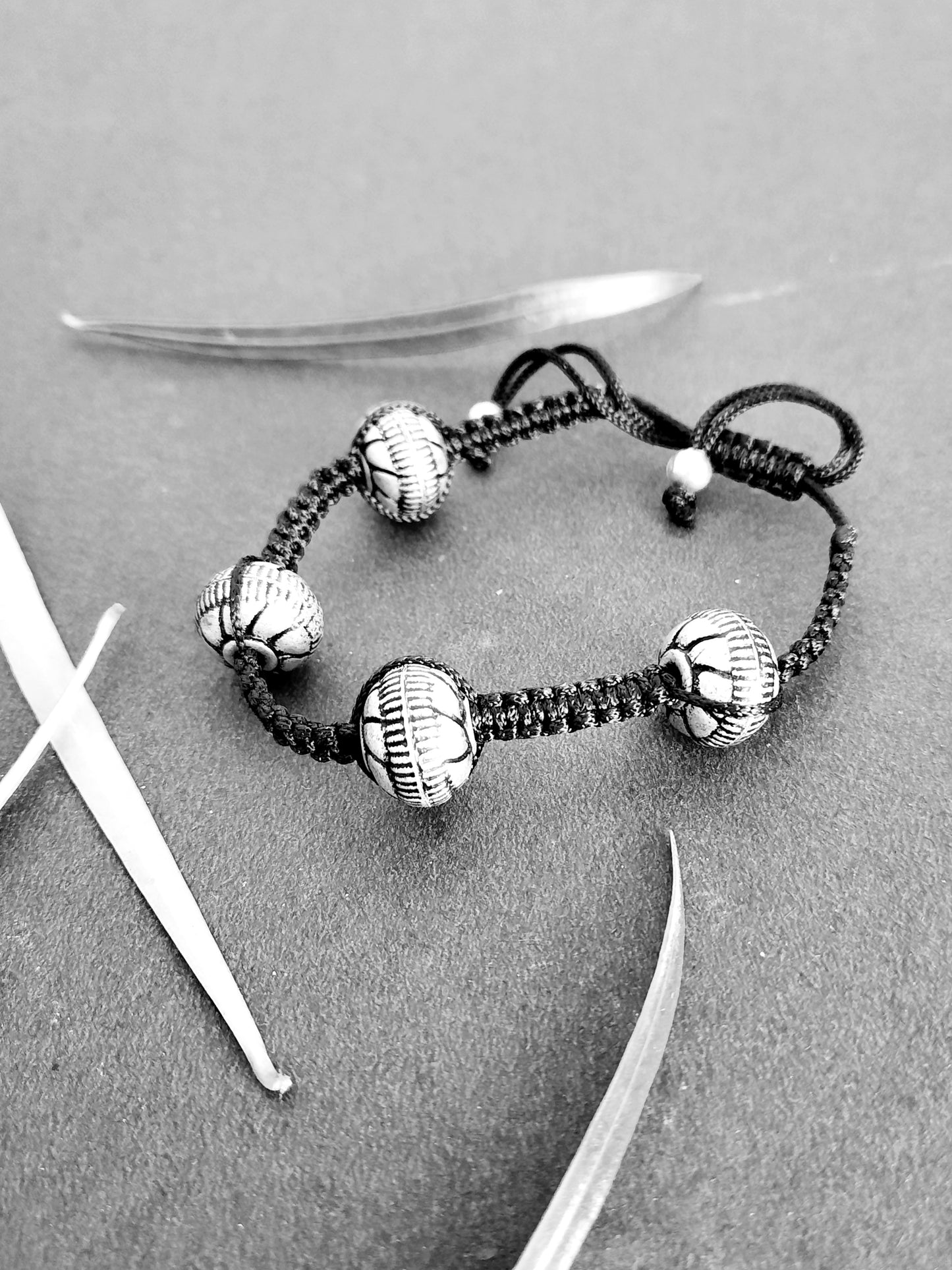 Corded Round Bead bracelet