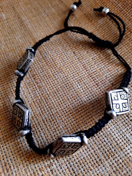 Corded Geometrics bracelet