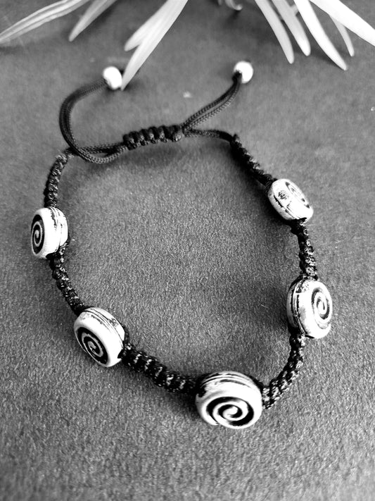 Corded Noodle Curl bracelet