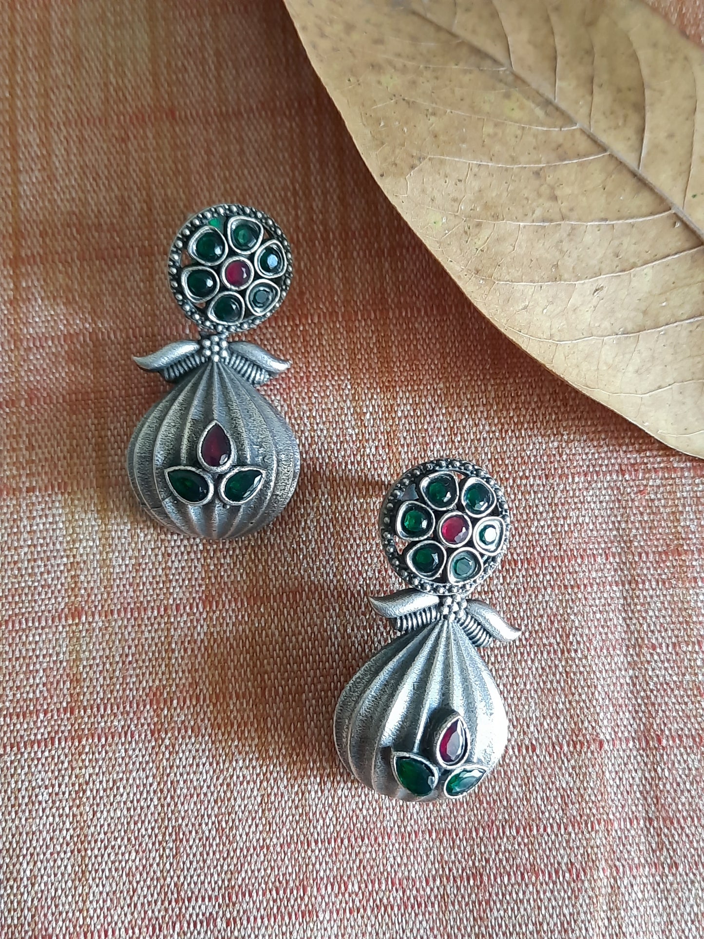 Clara Green-n-Pink  Earrings