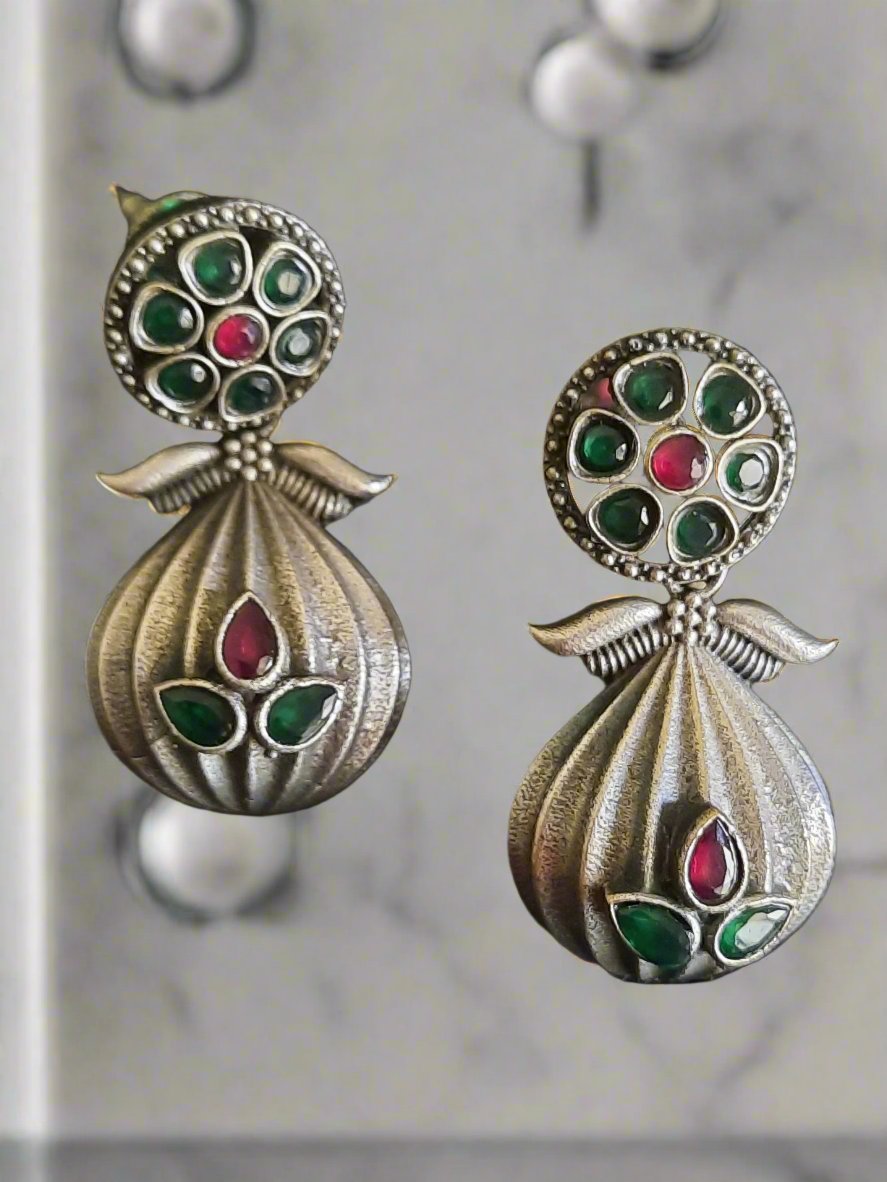 Clara Green-n-Pink  Earrings