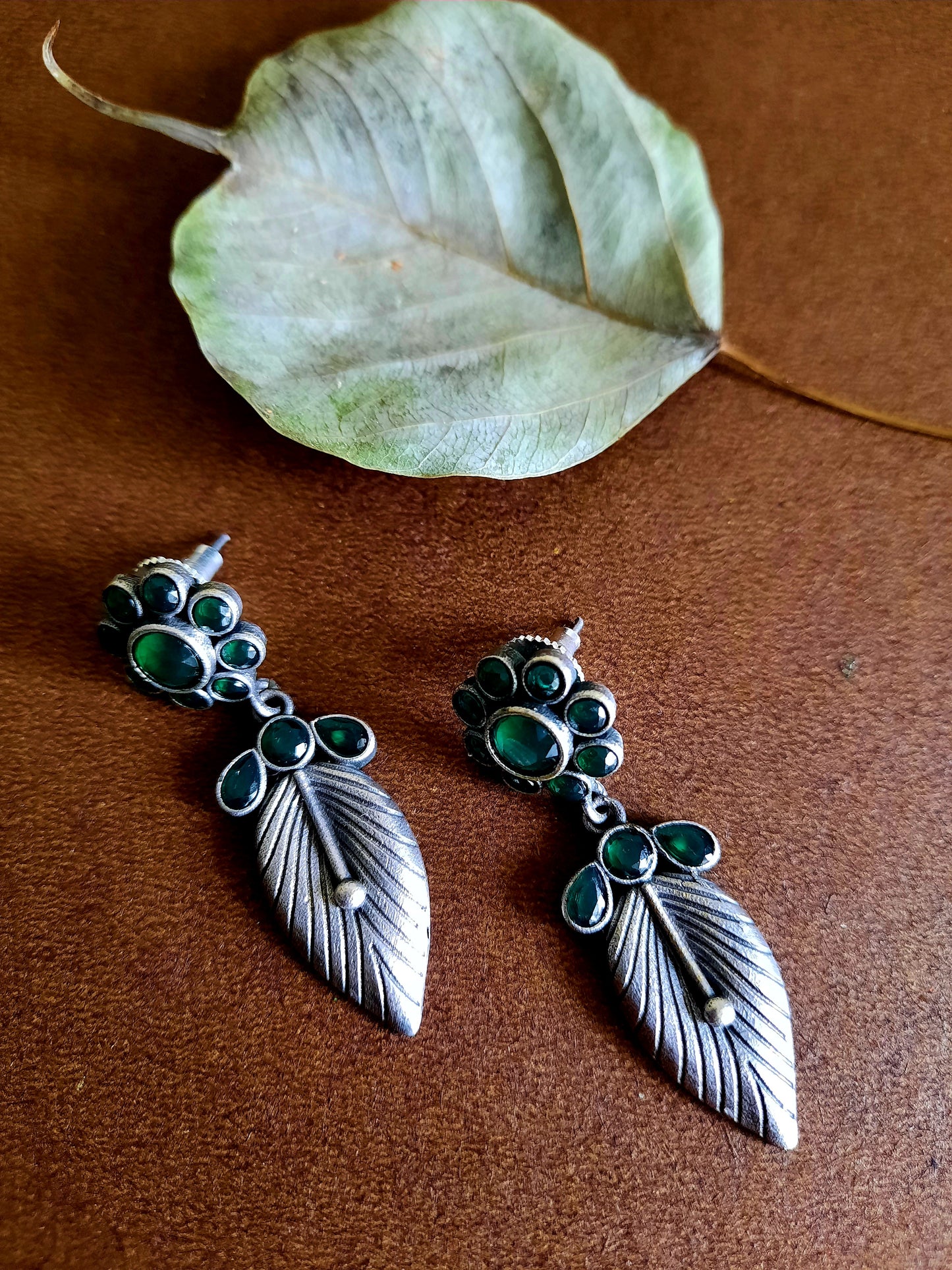 Gianna Green Earrings