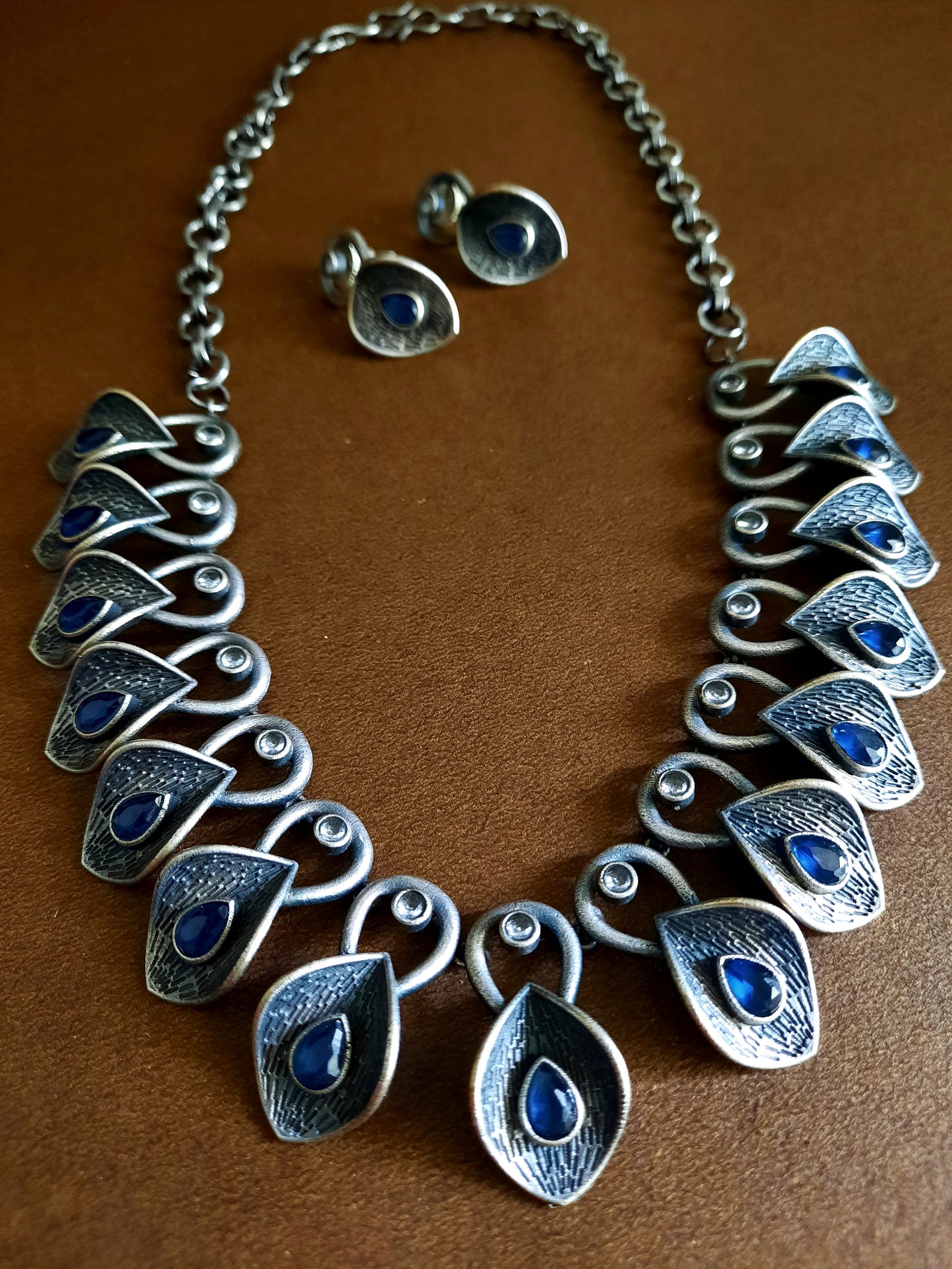 Jennifer Blue Necklace Set