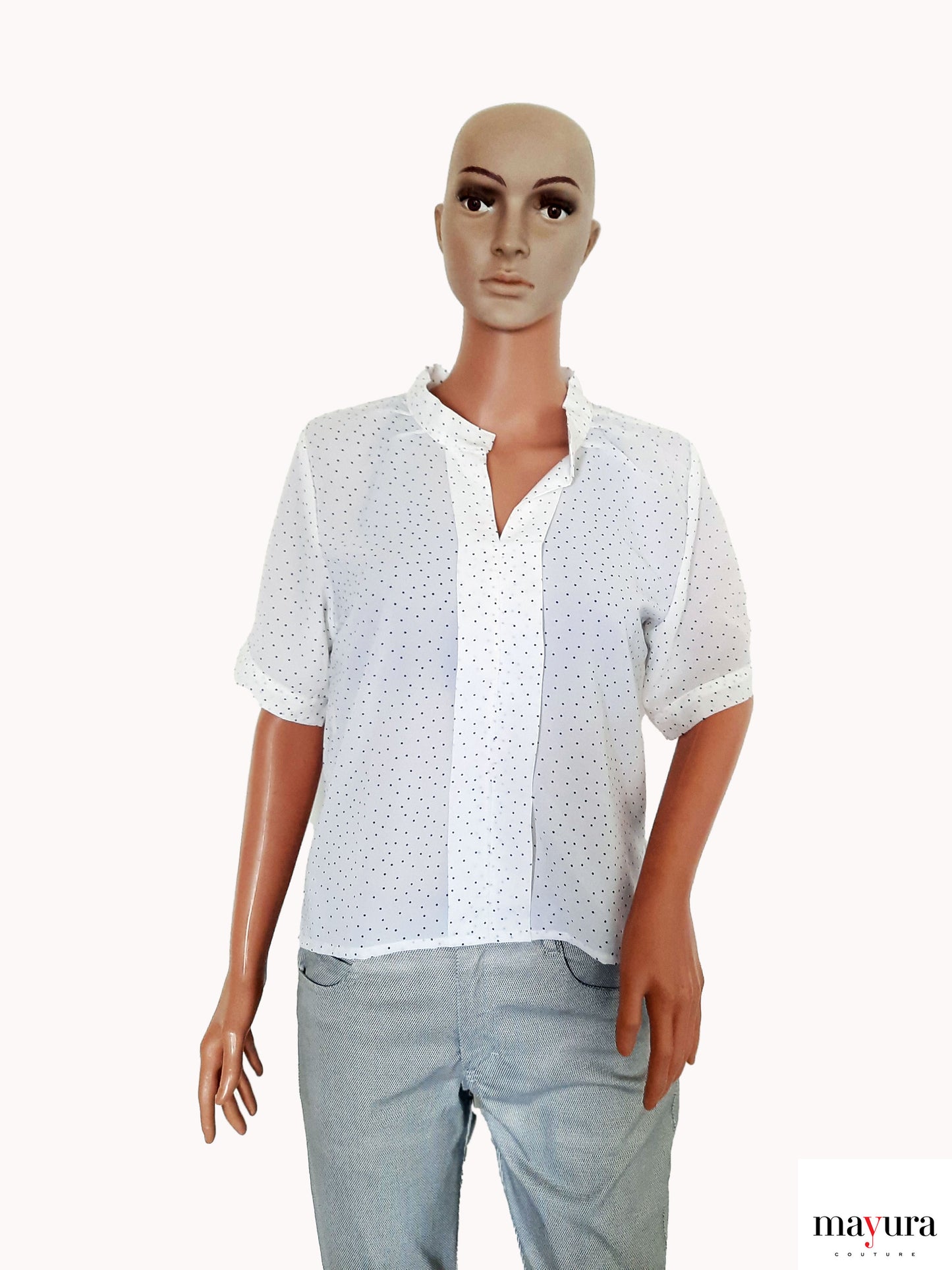 Polka Dot Elegance Georgette Top