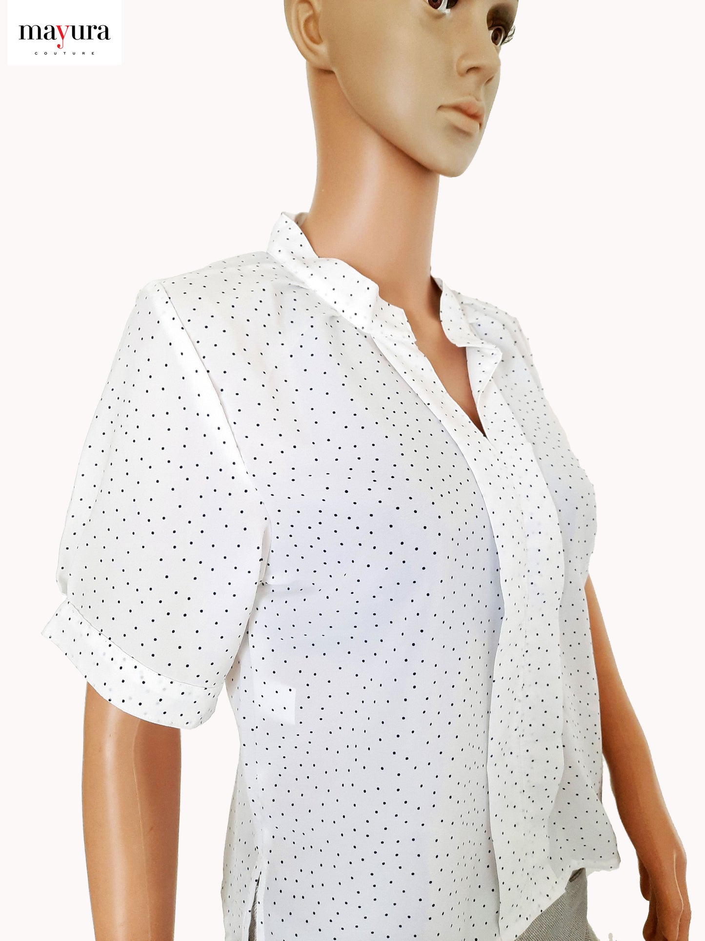 Polka Dot Elegance Georgette Top