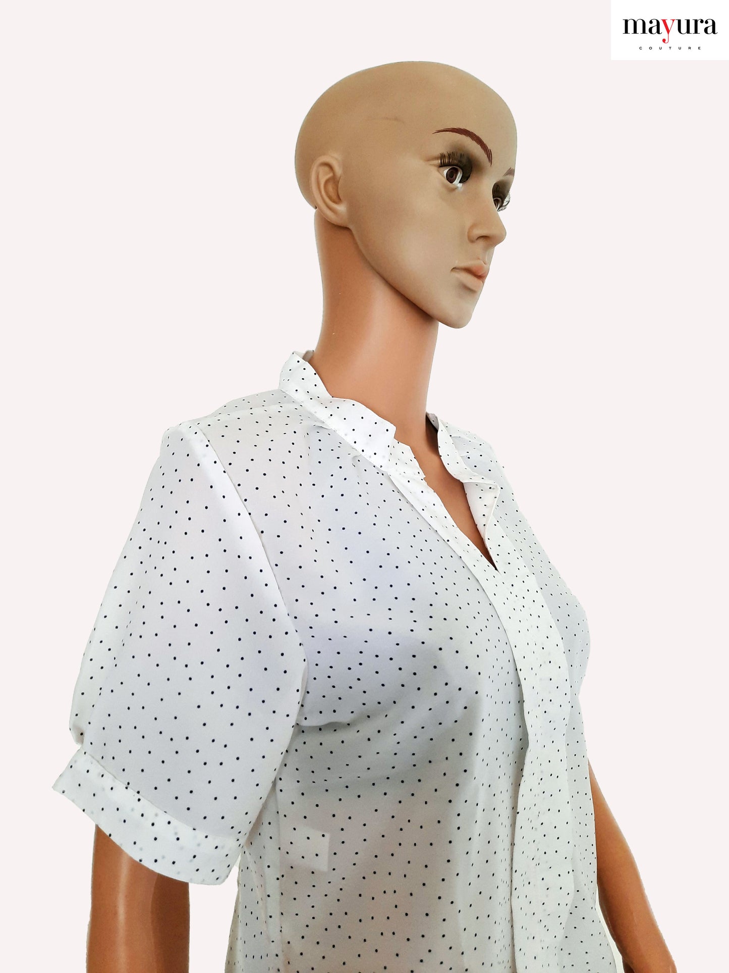 Polka Dot Elegance Georgette Top