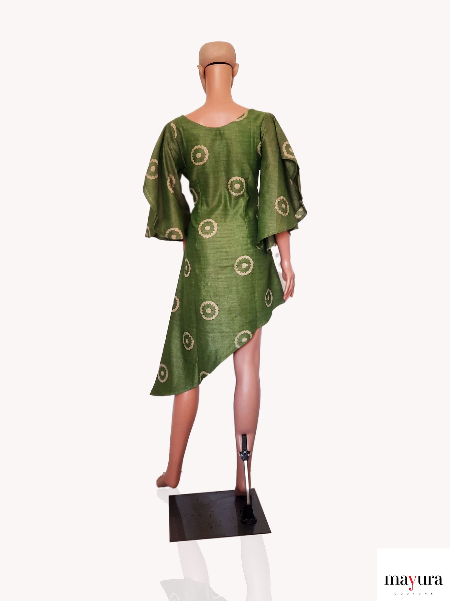 Heritage Fusion Sheath Dress with Batik Prints