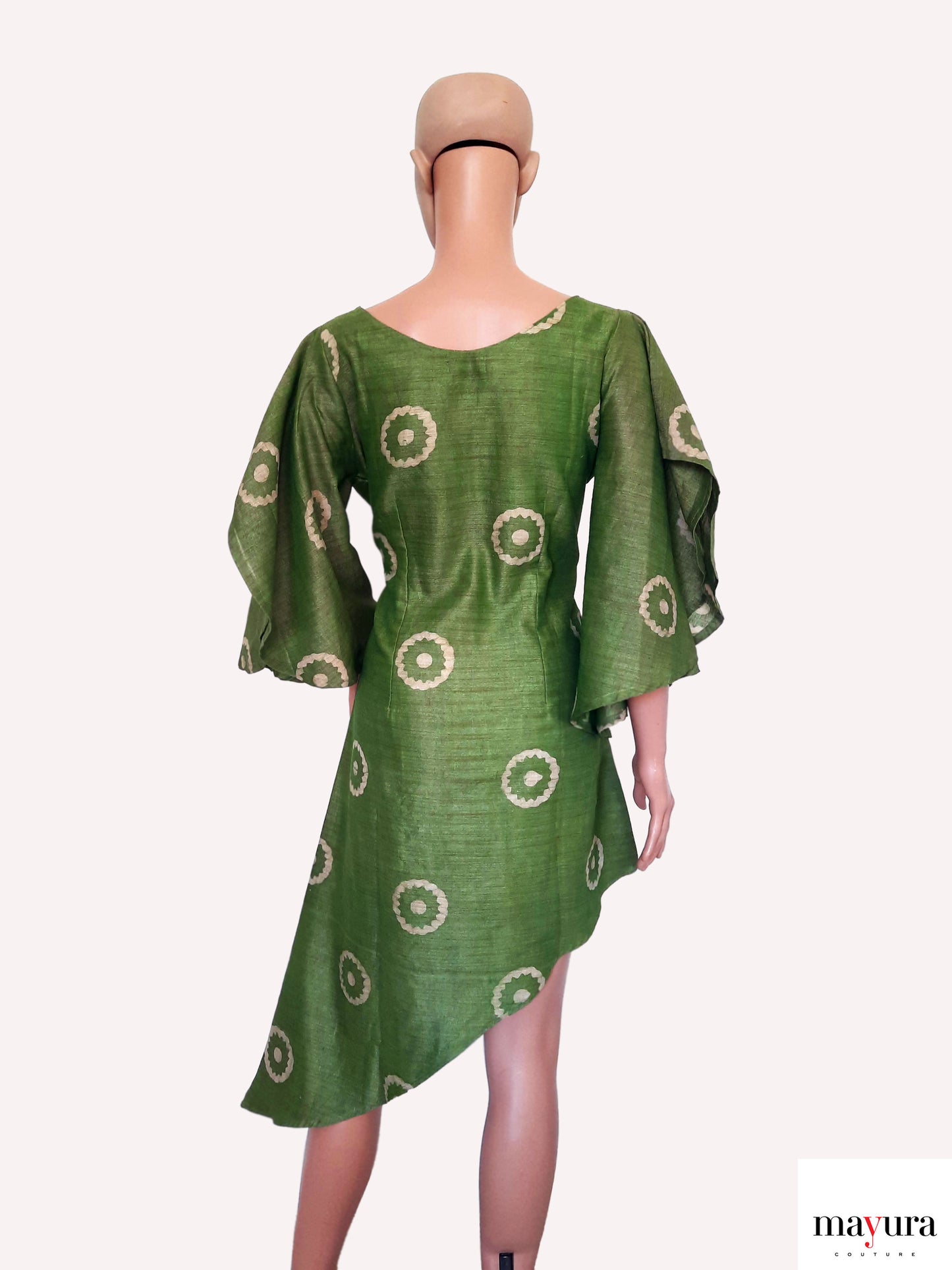 Heritage Fusion Sheath Dress with Batik Prints