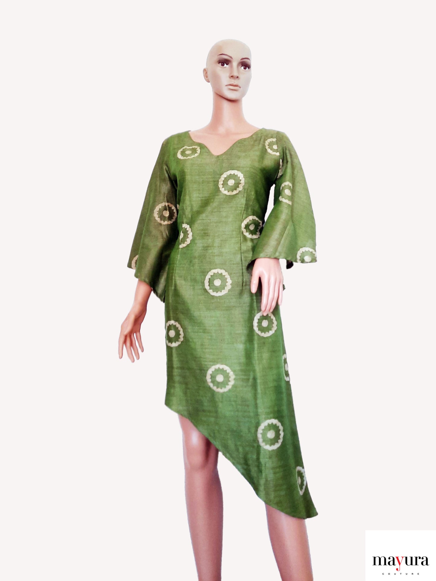 Heritage Fusion Sheath Dress with Batik Prints